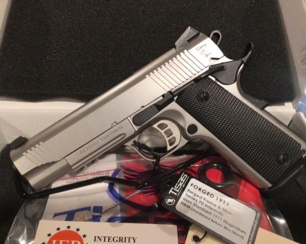 SDS / TISAS 1911 CARRY Stainless Steel .45 ACP. 4.25’’ 8 round mag NOT: COLT,SIG SAUER,SPRINGFIELD,EAA,S&W,GLOCK,CZ